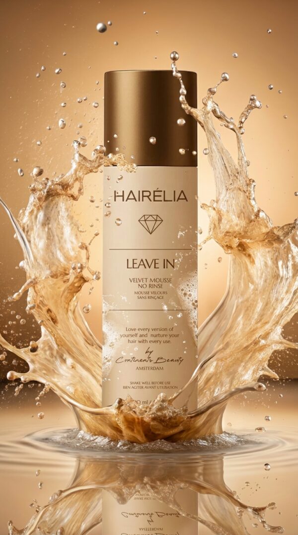 HAIRÉLIA premium haircare brand logo with diamond icon
